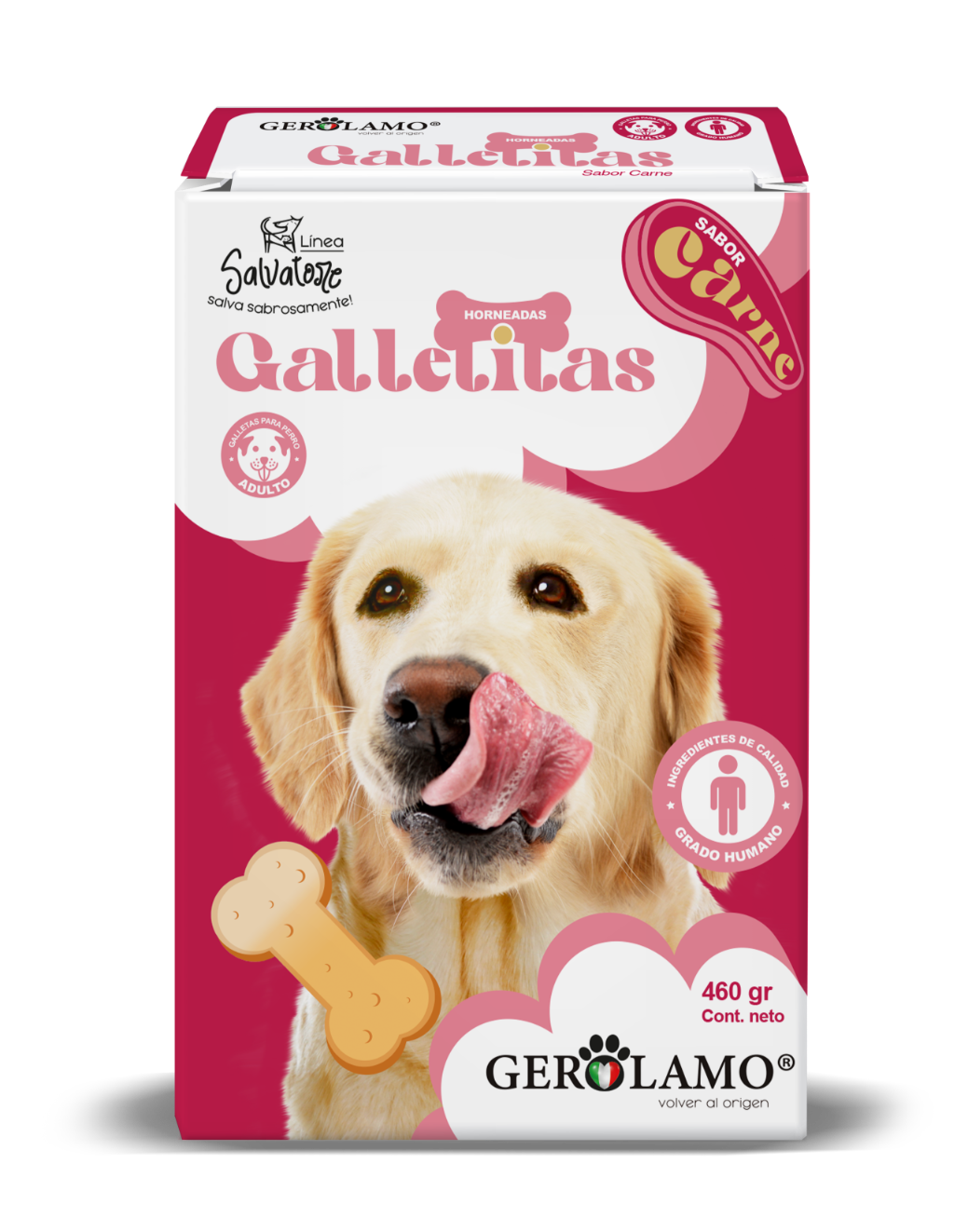 Galleta Hueso Adulto Clasica Carne – snack Gerolamo para perros