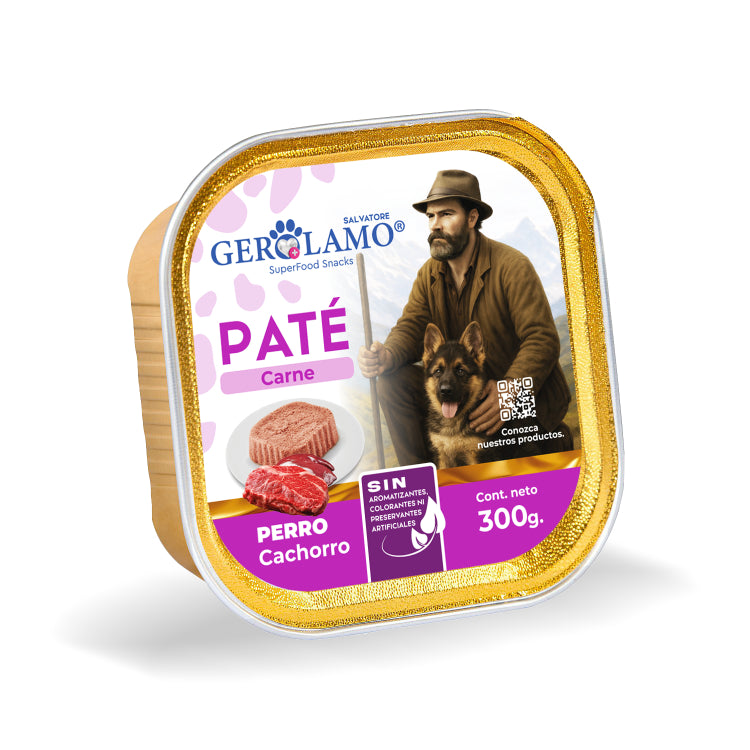 Gerolamo paté perro cachorro carne 300 g