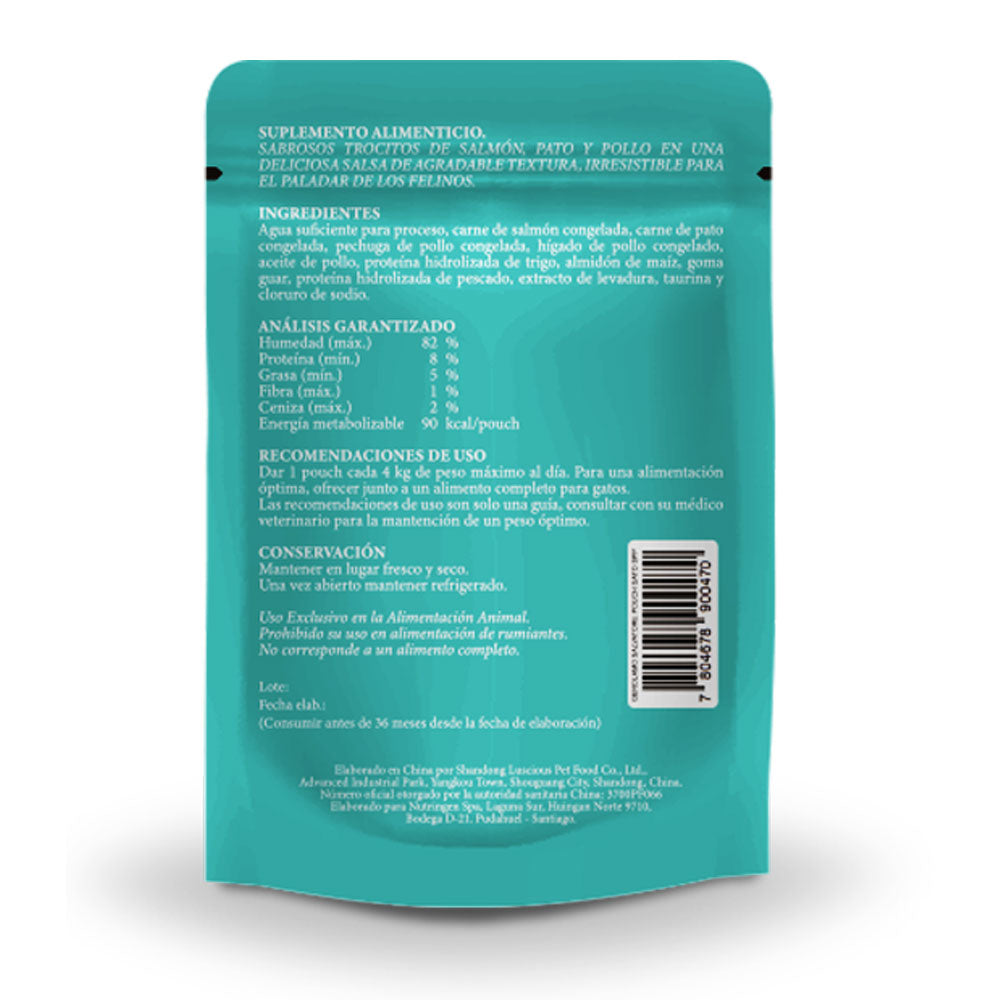 Gerolamo Snacks Pouch Trocitos En Salsa Gato Salmon 12 Un
