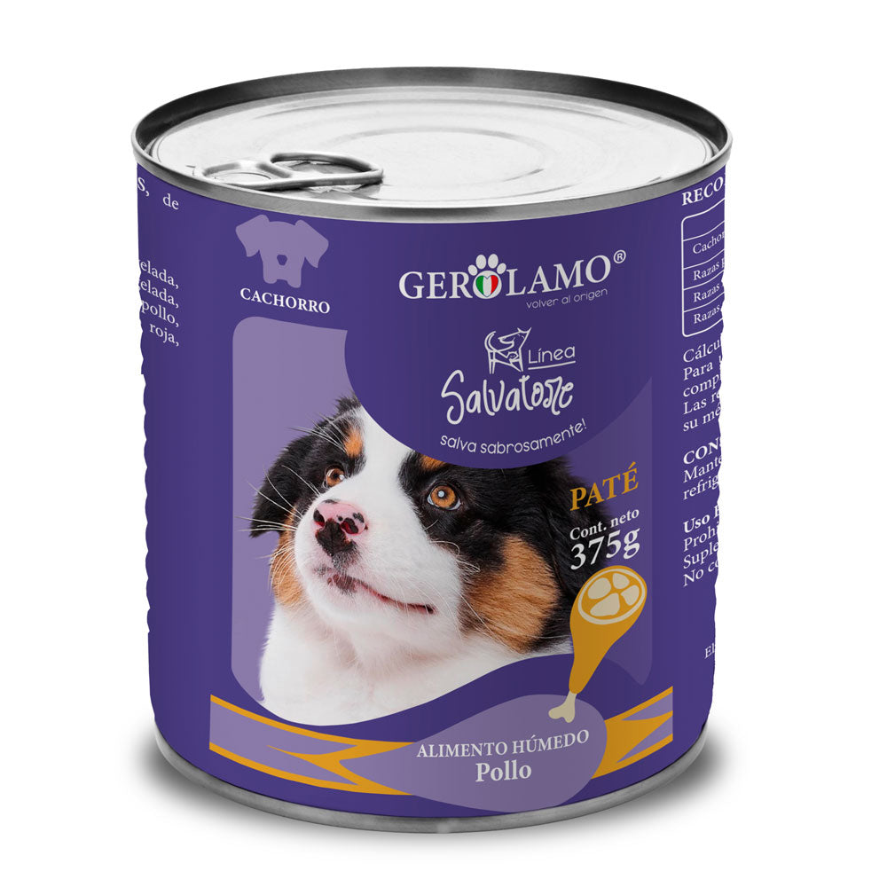 Gerolamo Salvatore lata perro cachorro 375 g