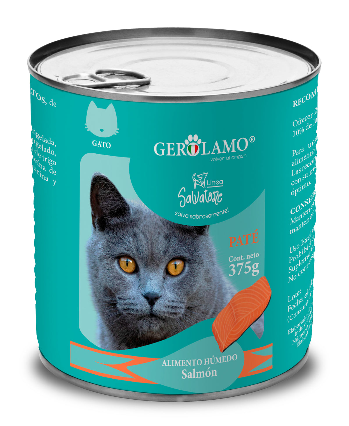 Gerolamo Salvatore lata gato adulto 375 g 